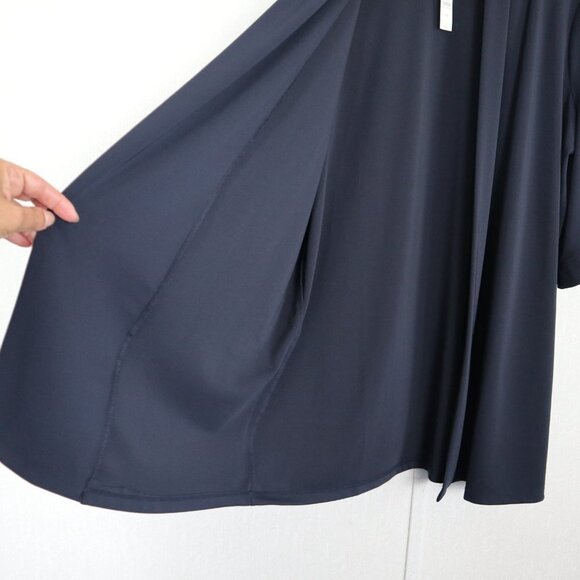 NWT Talbot Navy blue long flyaway Open Cardigan - Picture 6 of 9